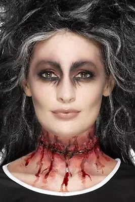 Stitched Neck Scar Halloween Fake Latex Fancy Dress Zombie Special FX Make Up • £3.99