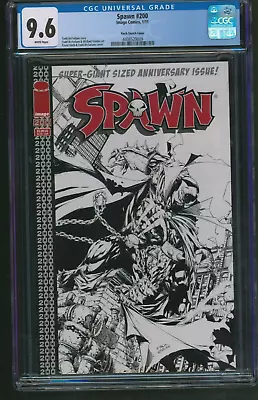 Spawn #200 CGC 9.6 Finch Sketch 1:100 Variant Cover McFarlane Image Comics 2011 • $299.95