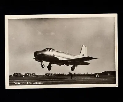 $25.64 • Buy Netherlands RPPC Jet Airplane Fokker S-14 Arnhem Station 1956 Postcard 6b