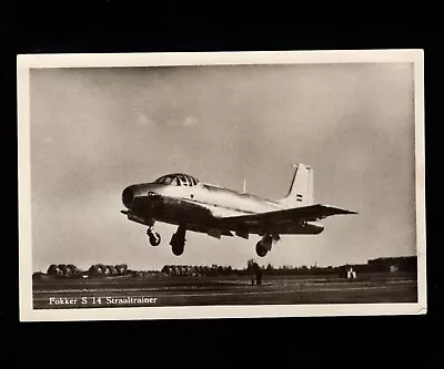 $28.09 • Buy Netherlands RPPC Jet Airplane Fokker S-14 Arnhem Station 1956 Postcard 6b