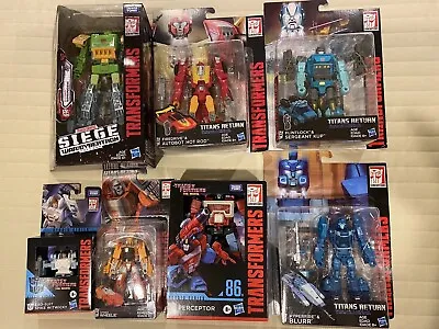 Transformers Generations Titans Return Hot Rod Kup Blurr Wfc Springer Lot Mosc • $114.99