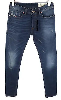 DIESEL Sleenker C69DG Men Jeans W30/L32 Blue Cotton Stretch Slim Skinny Fit • $109.21