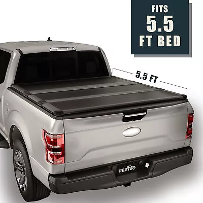 FRP Hard Tri-Fold Tonneau Cover For 2015-2023 F150 5.5FT Truck Bed Cover • $409.99