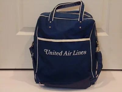 Vintage 1970's  United Airlines Travel Bag • $39.99