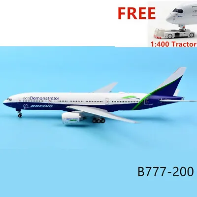 1:400 JC Wing XX4216 Boeing B777-200 N772ET  Eco Demonstrator +Free Tractor  • $42.99