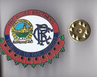 £3.70 • Buy Linfield / Rangers  The Blues Brothers   - Lapel Badge Butterfly Fitting