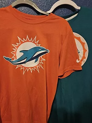 Miami Dolphins X2 Nike NFL Short Sleeve Shirt Small  • $22