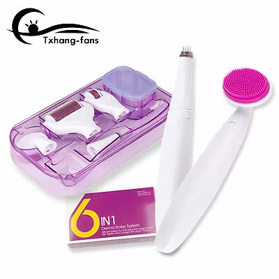 $6.78 • Buy 6 In 1 Derma Roller Microneedle Kits For Skin Care Treatment For Face A2TF