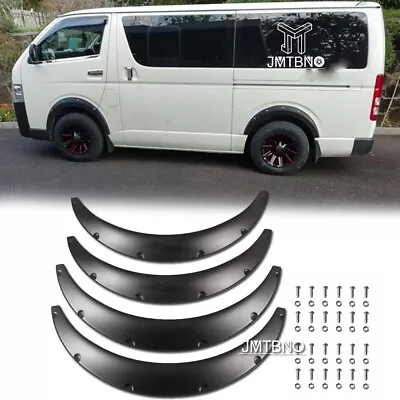 4.5  For Toyota Hiace 2006-2023 Fender Flares Flexible Wide Body Kit Wheel Arch • $69.89