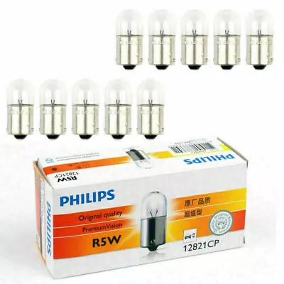 10pcs Fits PHILIPS 12821 R5W 12V 5W BA15s Premium Vision Signal Light Lamp FF • $22.21