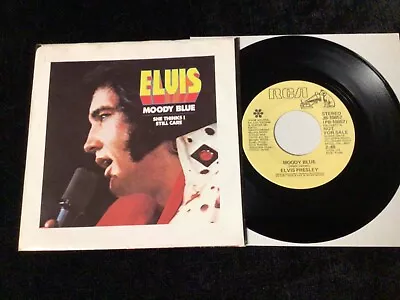 Elvis Presley 45 Promo Pb-10857 Moody Blue/she Thinks I Still Care Nm/nm • $9.95