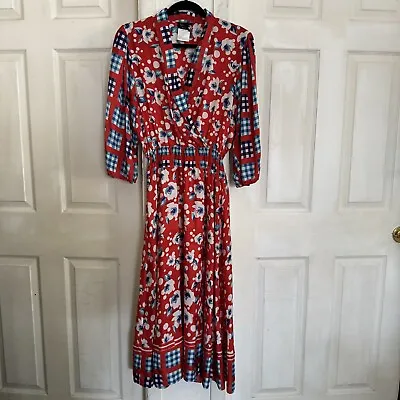 Diane Freis Original Vintage Georgette Midi Dress • $184.99