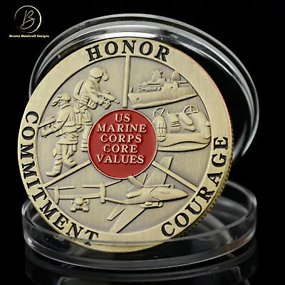 Marine Corps Core Values Challenge Coin • $9.08