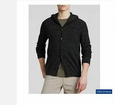 NWT Vince Mens Sporty Jaspe Hooded Cardigan Size XL M24336174 • $129