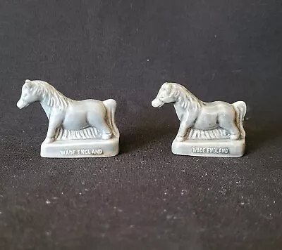 Lot Of 2 Wade Whimsey Figurines England Red Rose Tea Miniature Grey Horse Pony • $5.49