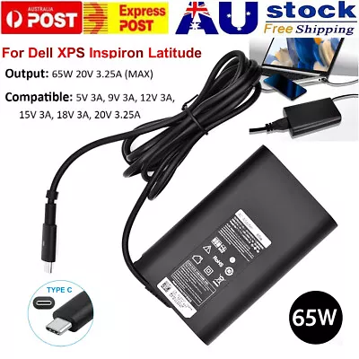 Universal 65W USB-C Type-C AC Adapter Laptop Charger Power Supply For Dell 15 13 • $25.89