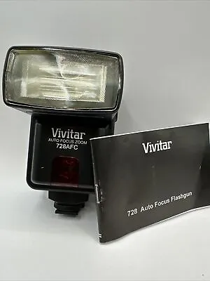 Vivitar 728AFC Auto Focus Flashgun Canon/Nikon/Minolta/Pentax Works • $8.99