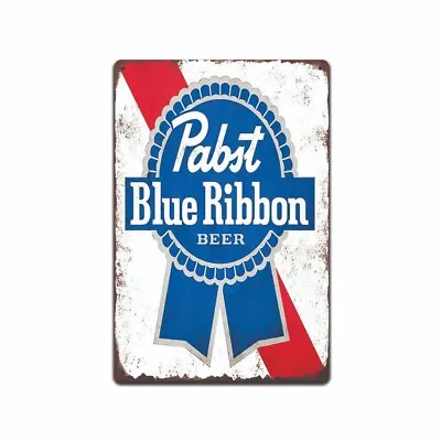 $12.99 • Buy TIN SIGN Pabst Blue Ribbon Old Beer Metal Art Store Pub Brew Shop Bar Pub TSC638