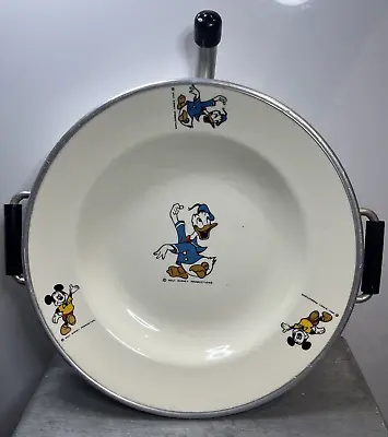 Cormar Dutch Ceramic/ Aluminium 1960’s Walt Disney Baby/Child Warming Plate Rare • £114.68