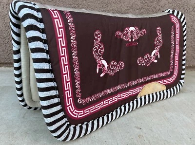 $49.99 • Buy Brown SADDLE PAD WESTERN SADDLE BLANKET, CARONA SUADERO CHARRO PARA CABALLO