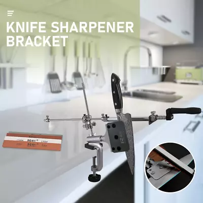 Professional Knife Sharpener Fixed-angle Kitchen Sharpening System 4 Stones Set • $31.72