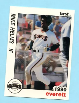 1990 Minor League # 18 Mike Helms - Everett Giants - Box 148 • $6.95