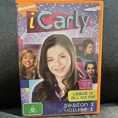 ICarly - Leave It All To Me Season 1 Volume 1 DVD • £8.04