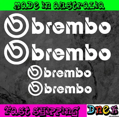 Brembo X4 Logo Sticker Vinyl Decal Jdm 4x4 Sti Evo Brakes Caliper Ute 4wd Turbo • $9.85