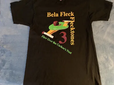 £12.95 • Buy GUC Concert Cotton T-SHIRT: BELA FLECK Flecktones 3 OVER The CUCKOOs NEST Sz L
