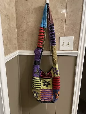 Bohemian Purse Multicolored Zippered Made In Nepal • $25