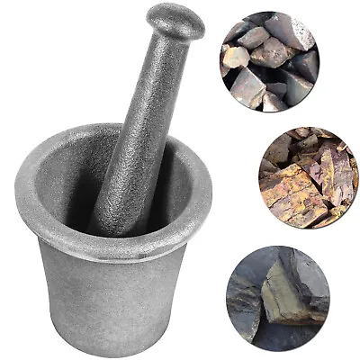 Cast Iron Miners Mortar And Pestle Large Size For Crush Ore/Rock Samples • $94.04