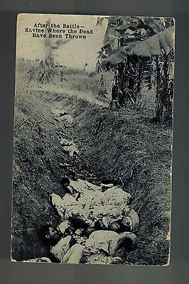 1914 Texas Postcard Cover To Auburn Indiana Mexico Revolution Dead Bodies Ravine • $49.99