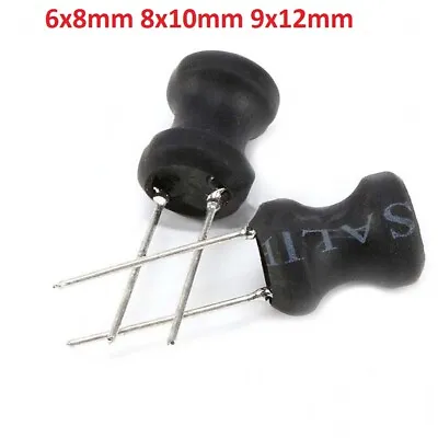 Ferrite Choke Inductor 6x8MM 8x10 9x12MM H Word Inductor Coil 1UH 3.3UH To 10MH • $3.05