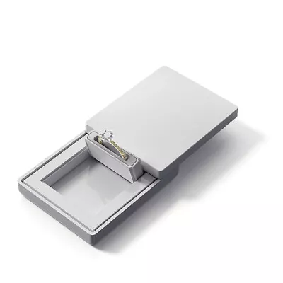 MONOLIX Slim Ring Box Flat In Pocket For Surprise Proposal Engagement Thin MINI • $43.95