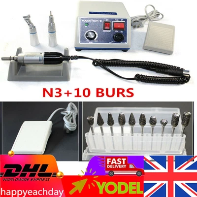 AZDENT Dental Marathon Micromotor Polisher Kit - Electric N3 Handpiece 35,000 RPM