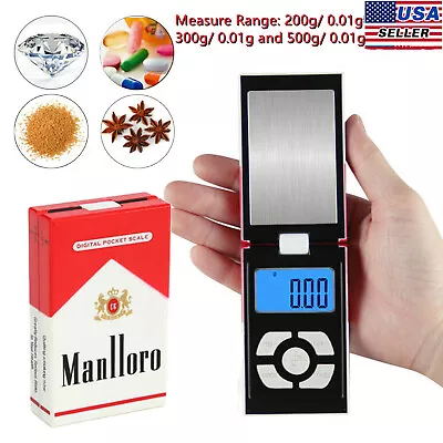 Portable Mini Digital Scale Jewelry Pocket Balance Weight LCD Herb Gold USA • $8.99