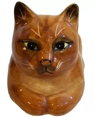 Vintage 1978 Seymour MANN Cat Figurine Orange/Tabby - Japan • $35