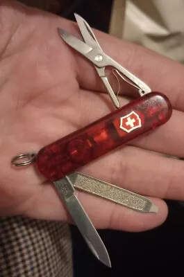 Vintage Victorinox 58mm Keychain Light Swiss Army Knife * Superior Used Cond. • $14.99