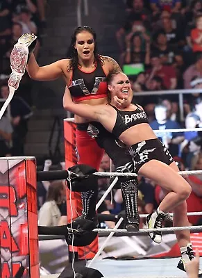 RONDA ROUSEY & SHAYNA BASZLER 8x10 COLOR PHOTO ROH ECW WWE NXT AEW IMPACT 47 • $7.96