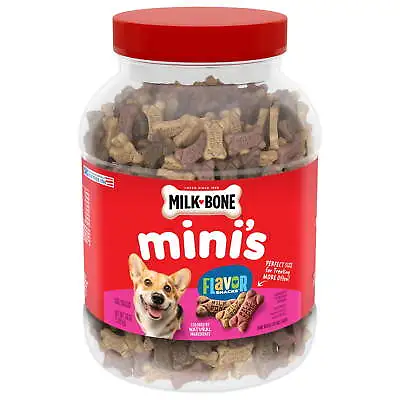 Milk-Bone Flavor Snacks Mini Dog Biscuits Flavored Crunchy Dog Treats 36 Oz. • $11.48