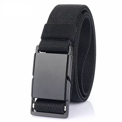 Fashion Men Belt High Quality Quick Release Metal Magnetic Buckle Tactical Belt • $13.39