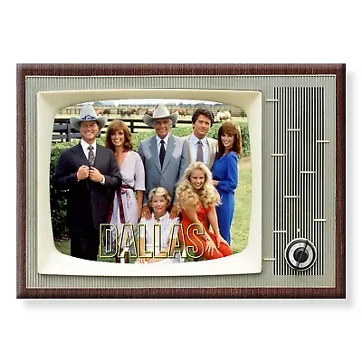 Dallas TV Show Retro 3.5 Inches X 2.5 Inches Steel Fridge Magnet • £9.72