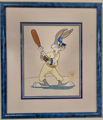 Framed  Baseball Bugs  Limited Edition Warner Bros 1992 McKimson Sericel • $175
