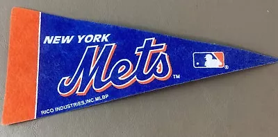 New York Mets Baseball Mini MLB Wall Pennant 9  X 4   RICO  Nice • $3.75