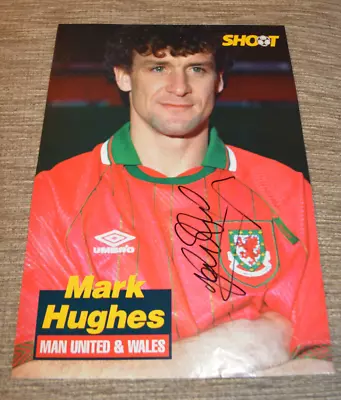 Mark Hughes Signed Magazine Photo Autograph Man Utd Manchester United Wales • £4.99