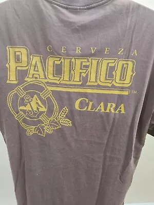 NWT Cerveza Pacifico Clara Brown Tshirt Tee  Medium M Med  • $27.99