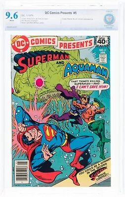 DC COMICS PRESENTS #5 (8/1979) CBCS 9.6 NM+ WP Aquaman Ocean Master Cgc • $84.65