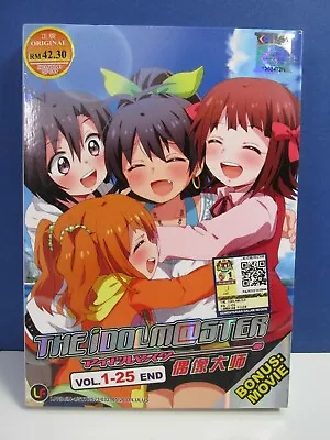 REGION 1 Manga THE IDOL M@STER MASTER DVD Episodes 1- 25 & MOVIE Japan Anime SET • £14.42