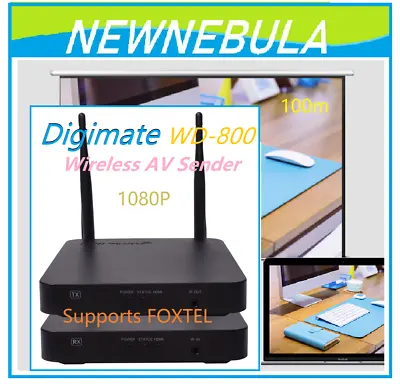 Digimate WD-800 HDMI 1080p Wireless AV Sender With IR Range Extender 100m • $319.90