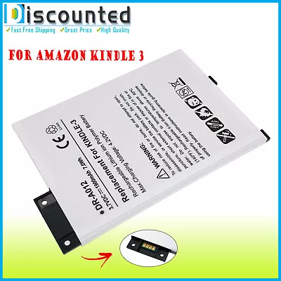 Battery For Amazon Kindle 3 Wifi 3G 170-1032-00 170-1032-01 S11GTSF01A 1900mAh • $14.49